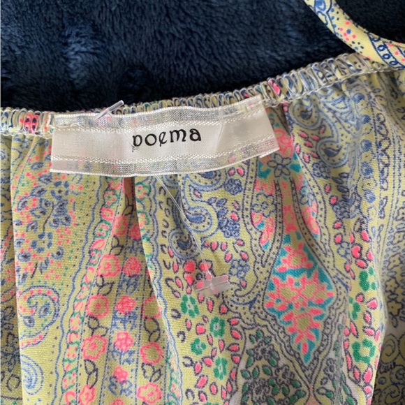 Poema Romper Paisley Print Bright Colors SIZE L - Picture 9 of 12